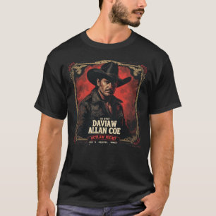 David Allan Coe Outlaw Night - Helotes Texas Conce T Shirt