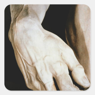 David av Michelangelo Buonarroti, 1501-04 Fyrkantigt Klistermärke