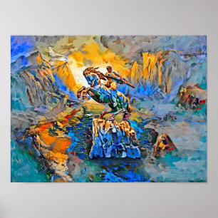 David av Sassoun Print, Poster Pappert (projektion