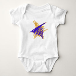 David Baby Bodykostes Watercolor Star T Shirt