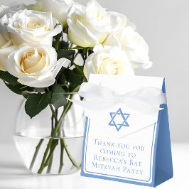 David bat mitzvah Party Light Blue Star Presentaskar