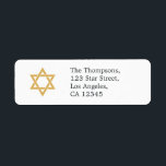 David Bat mitzvah stjärna Returadress Etikett<br><div class="desc">Bat mitzvah firande-adressetiketter designade för att snabbt och enkelt kunna anpassas till dina specifika behov.</div>