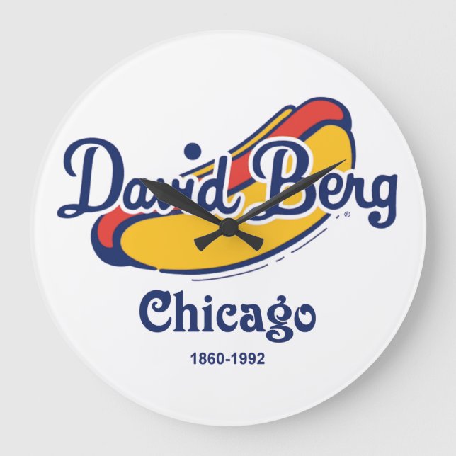 David Berg & Company, Chicago, IL 1860-1992 Stor Klocka (Framsida)