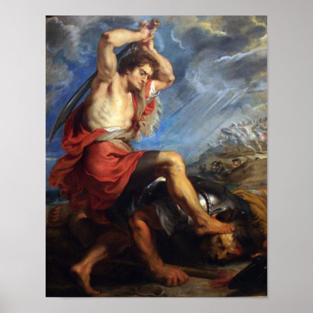 David besegrar Goliat Poster (Framsidan)
