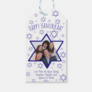 David Bild Ram Hanukkahs Roligt-stjärna Presentetikett
