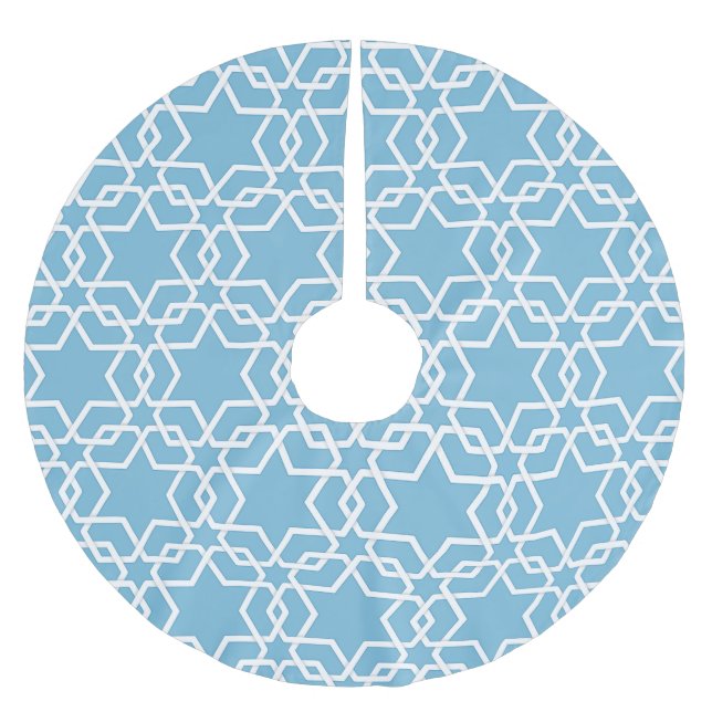 David Blue Star Julgransmatta Borstad Polyester (Framsidan)