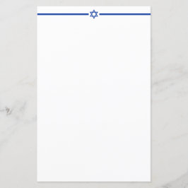 David Blue White Stationery Letterhead