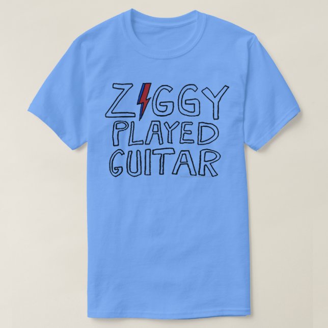 David BowieZiggy Played Guitar Sketch Lyric 630 T Shirt (Design framsida)