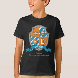 David boys D namn och drårsköld T-shirt