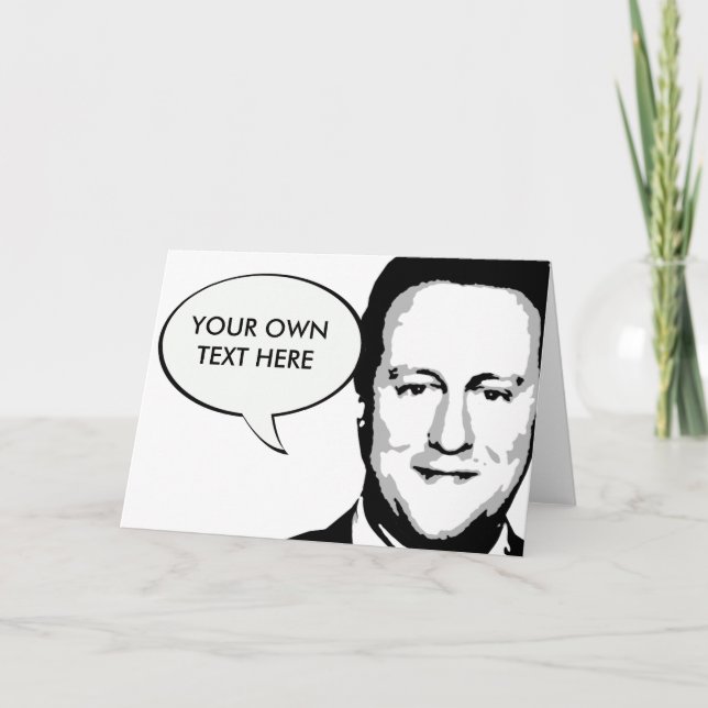 David Cameron Kort (Framsida)