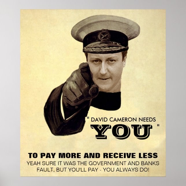 David Cameron Print Poster (Framsidan)