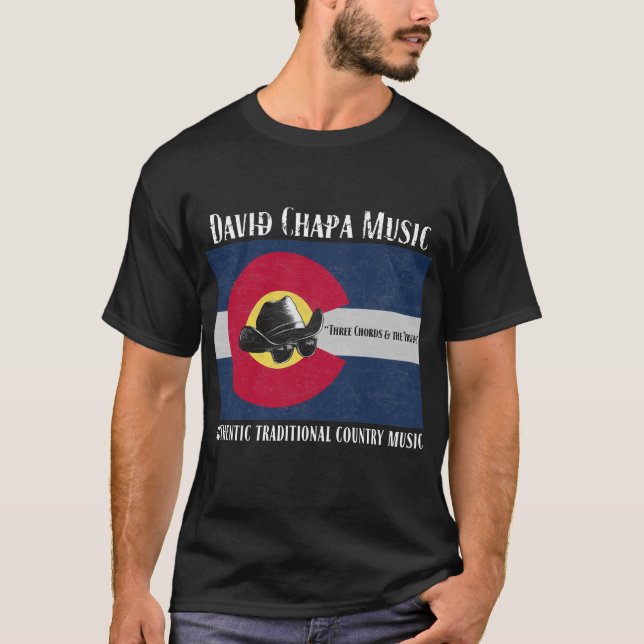 🔥 David Chapa Music - "Three Chords & the Truth" T Shirt (Framsida)