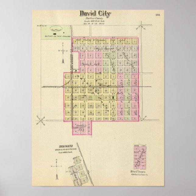 David City, Nebraska Poster (Framsidan)