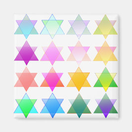 David Colorful Stars Magnet