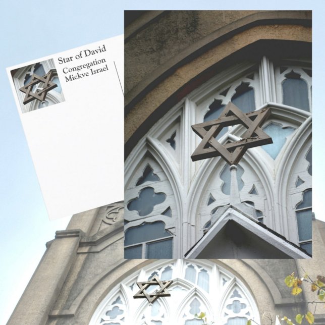 David Congregation Mickve Israel Savannah-stjärnan Vykort (Skapare uppladdad)