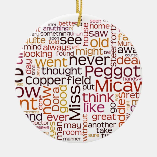 David Copperfield Julgransprydnad Keramik (Framsidan)