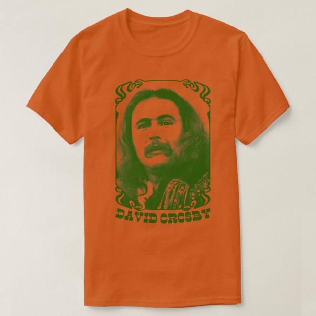 David Crosby Retro Fläkt Design T Shirt (Design framsida)
