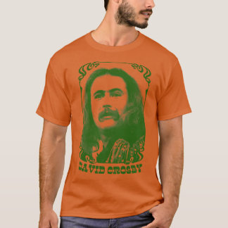 David Crosby Retro Fläkt Design T Shirt