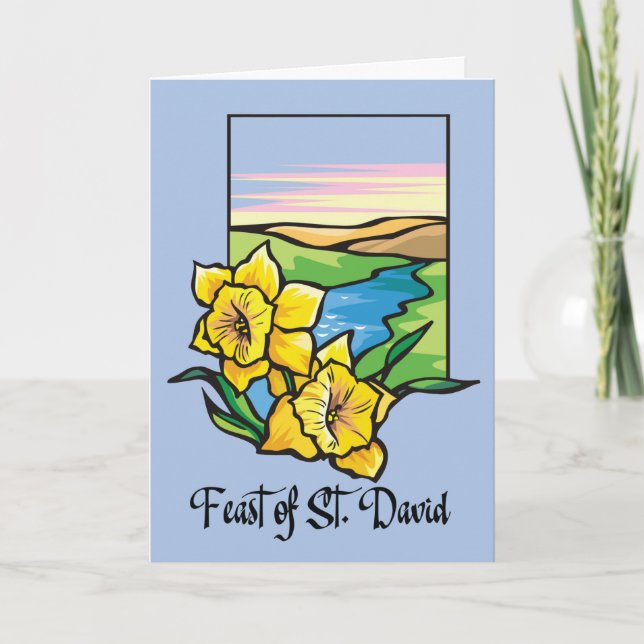 David Daffodils Feast of St. David Daffodils with  Kort (Framsida)