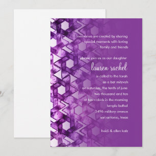David Damask bat mitzvah stjärna Inbjudningar