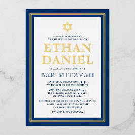 David David-stjärnan med marinblått guld gräns pub