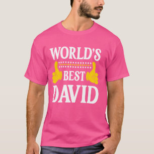 David Efternamn Roliga Lag Familj Efternamn Världe T Shirt
