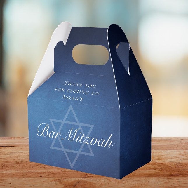 David Formal Pub Mitzvah Party, modern blå stjärna Presentaskar (Skapare uppladdad)