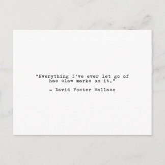David Foster Wallace Breakup Postcard Vykort