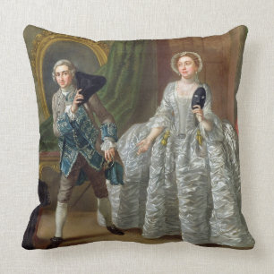 David Garrick och Fru Pritchard i 'det Kudde