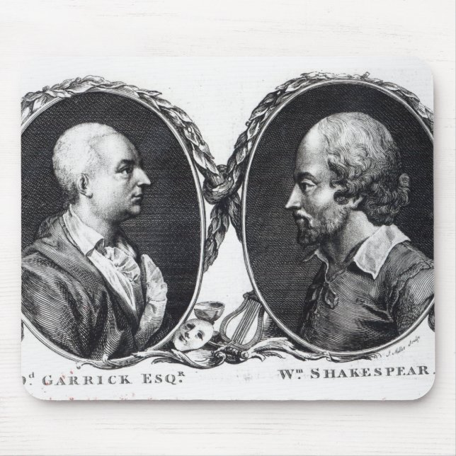 David Garrick och Shakespeare Musmatta (Framsidan)