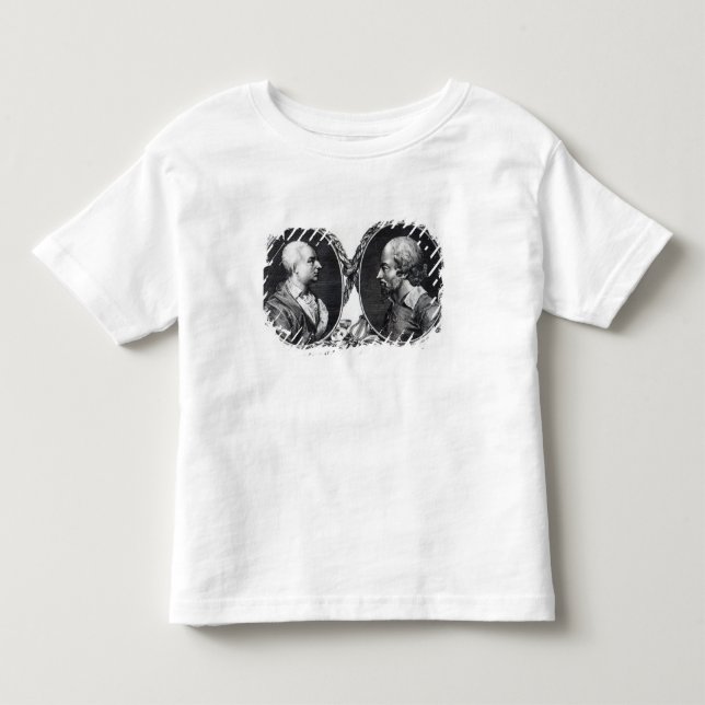 David Garrick och Shakespeare T Shirt (Framsida)