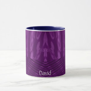 DAVID ~ GLOSSY 3D Glossy Lila Blue Mugg