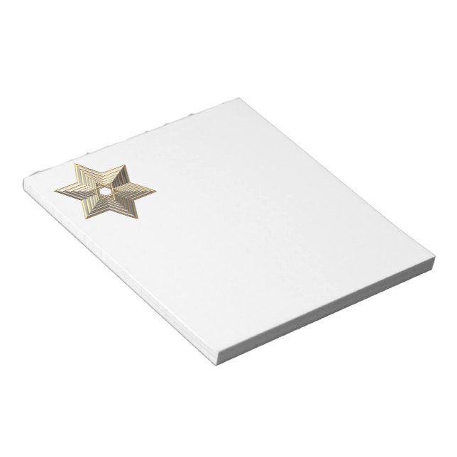 David Golden Star Anteckningsblock (Vinklad)