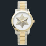David Golden Star Armbandsur<br><div class="desc">Golden Star of David känner dig fri att lägga till din egen ord och/eller bilder till den här artikeln via Zazzles underbara anpassningsprogram verktyg. Denna design finns också tillgänglig på dussintals andra produkter. Tack för att du stannar! Välsigna dig!</div>