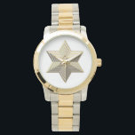 David Golden Star Armbandsur<br><div class="desc">Golden Star of David känner dig fri att lägga till din egen ord och/eller bilder till den här artikeln via Zazzles underbara anpassningsprogram verktyg. Denna design finns också tillgänglig på dussintals andra produkter. Tack för att du stannar! Välsigna dig!</div>