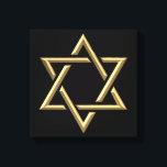David Golden Star Canvastryck<br><div class="desc">Golden Star of David känner dig fri att lägga till din egen ord och/eller bilder till den här artikeln via Zazzles underbara anpassningsprogram verktyg. Denna design finns också tillgänglig på dussintals andra produkter. Tack för att du stannar! Välsigna dig!</div>