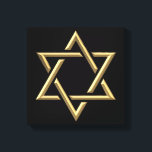 David Golden Star Canvastryck<br><div class="desc">Golden Star of David känner dig fri att lägga till din egen ord och/eller bilder till den här artikeln via Zazzles underbara anpassningsprogram verktyg. Denna design finns också tillgänglig på dussintals andra produkter. Tack för att du stannar! Välsigna dig!</div>