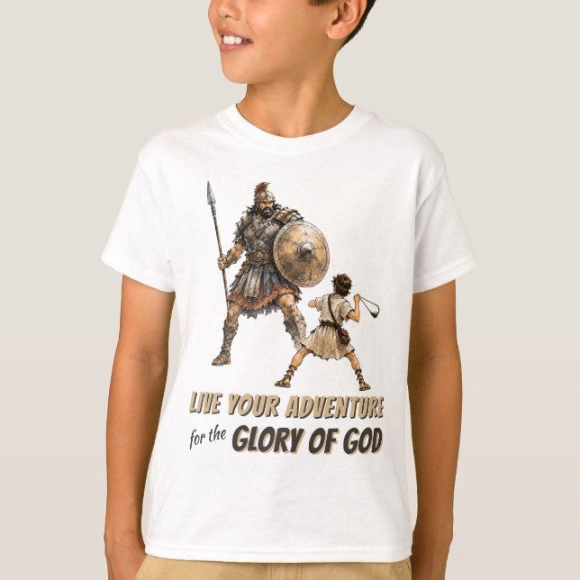 David & Goliath Kristet Pojktröja T Shirt (Framsida)