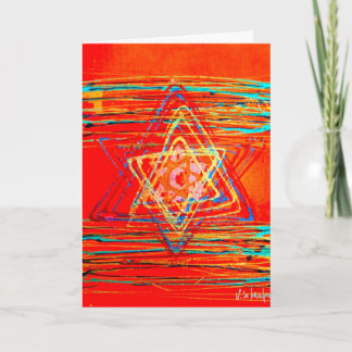 David Greeting Card-stjärna Helgkort