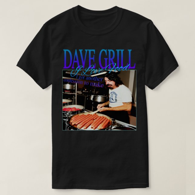 David Grill 90s Grunge Rock N Roll Funny Parody Jo T Shirt (Design framsida)