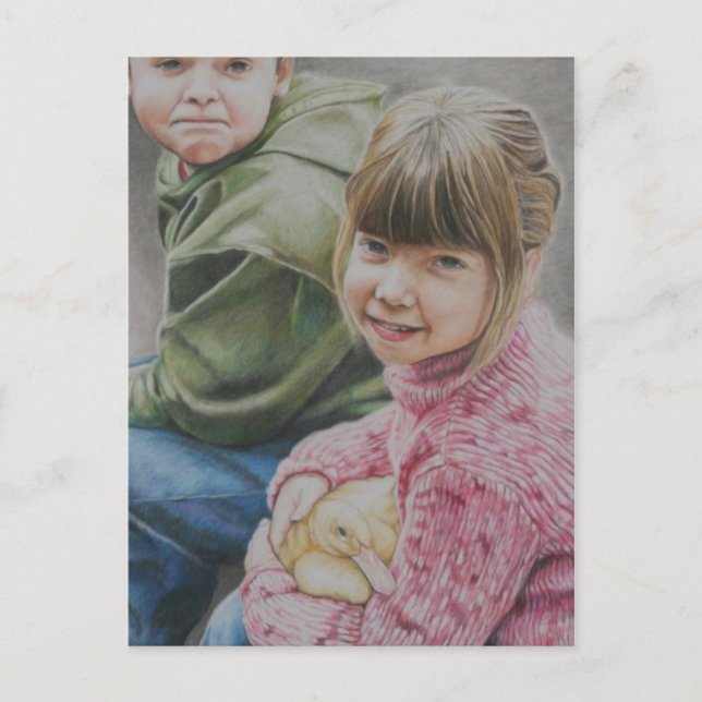 David & Haley Original Art Postcard Vykort (Framsida)