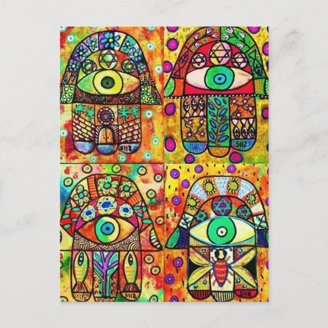 David Hamsa-Vintagens stjärna Vykort (Framsida)