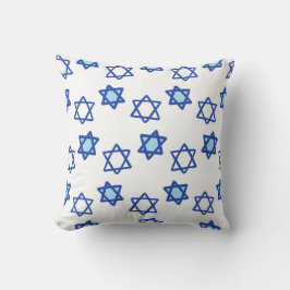 David Hanukkah Dekorativ kudde Blue & White Star