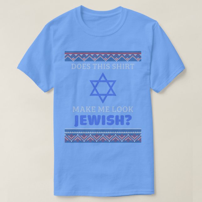 David Hanukkah Gift Ugly Swea (ung. judisk stjärna T Shirt (Design framsida)