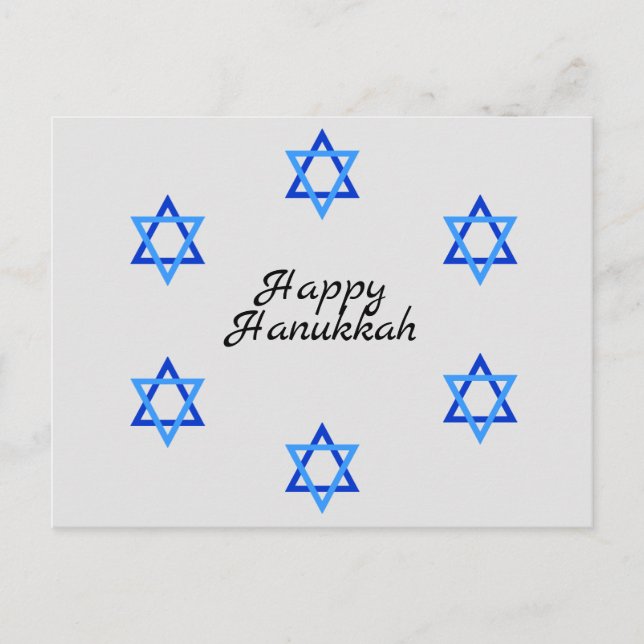David Hanukkah Helgdag PostCard-stjärna Helg Vykort (Framsida)