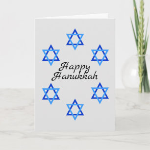David Hanukkah-Helgdag stjärna Kort