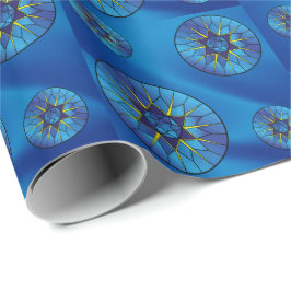 David Hanukkah Söt Blue Gift Presentpapper