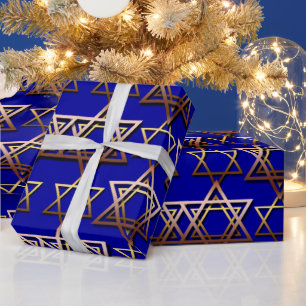 David Hanukkah Wrappings Pappra stjärna Presentpapper