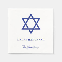 David Hanukkahs moderna, blå stjärna Pappersservett