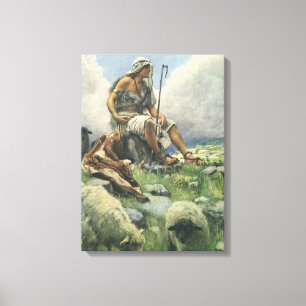 David herden av Copping, gammal religion Canvastryck